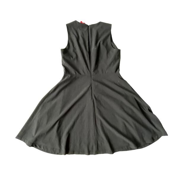 Z Spoke Zac Posen Fit and Flare Dress Lined Cocktail Party Black 14 EUC - Picture 7 of 11